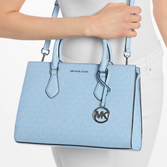 Michael Kors Sheila Medium Signature Logo Satchel - Picture 1 of 4